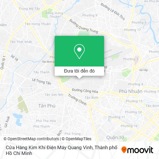 Bản đồ Cửa Hàng Kim Khí Điện Máy Quang Vinh