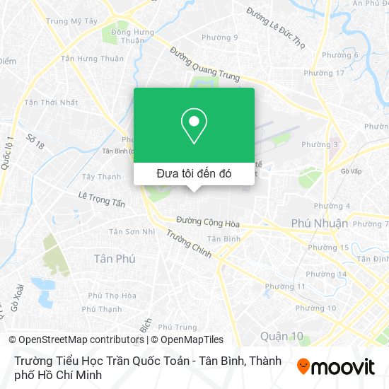 Bản đồ Trường Tiểu Học Trần Quốc Toản - Tân Bình