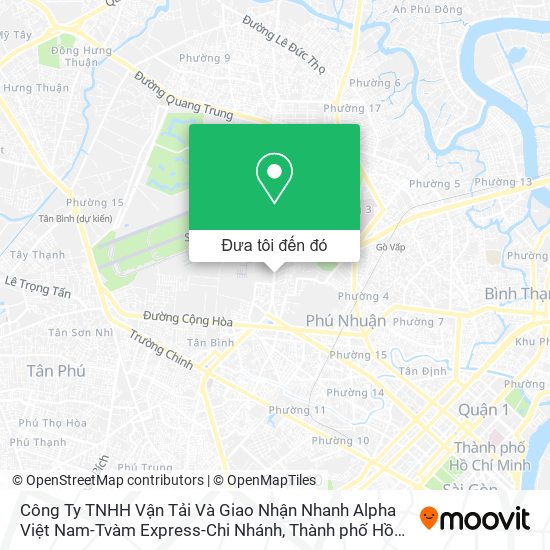 Bản đồ Công Ty TNHH Vận Tải Và Giao Nhận Nhanh Alpha Việt Nam-Tvàm Express-Chi Nhánh