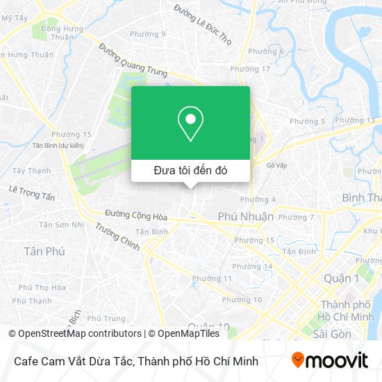 Bản đồ Cafe Cam Vắt Dừa Tắc