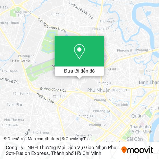 Bản đồ Công Ty TNHH Thương Mại Dịch Vụ Giao Nhận Phú Sơn-Fusion Express