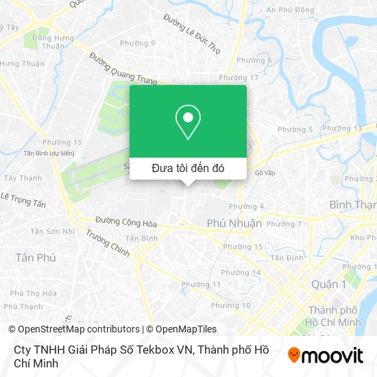 Bản đồ Cty TNHH Giải Pháp Số Tekbox VN