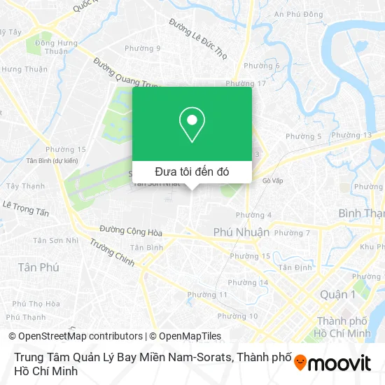 Bản đồ Trung Tâm Quản Lý Bay Miền Nam-Sorats