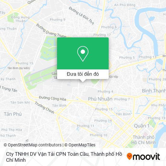 Bản đồ Cty TNHH DV Vận Tải CPN Toàn Cầu