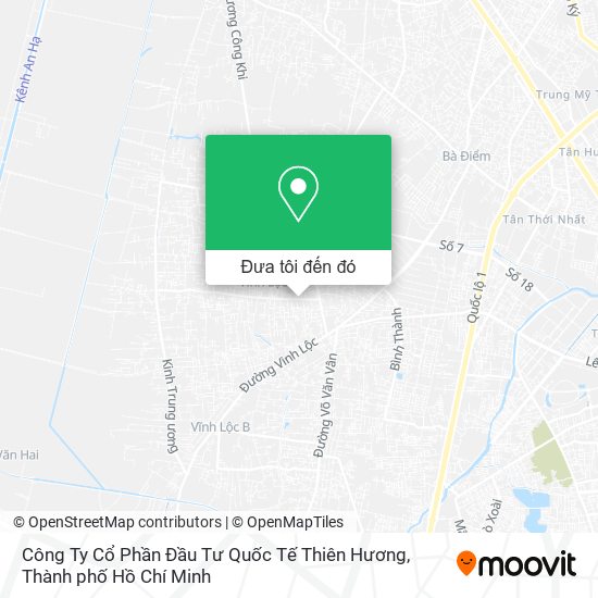 Bản đồ Công Ty Cổ Phần Đầu Tư Quốc Tế Thiên Hương