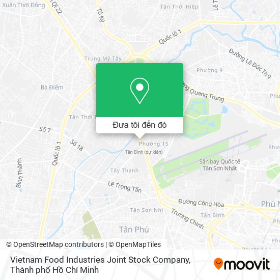 Bản đồ Vietnam Food Industries Joint Stock Company
