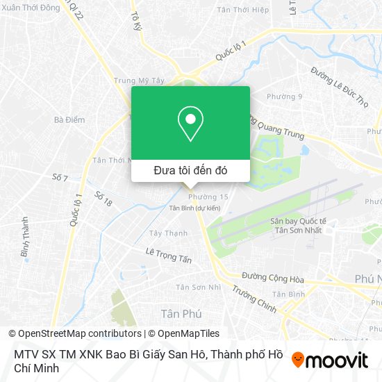 Bản đồ MTV SX TM XNK Bao Bì Giấy San Hô