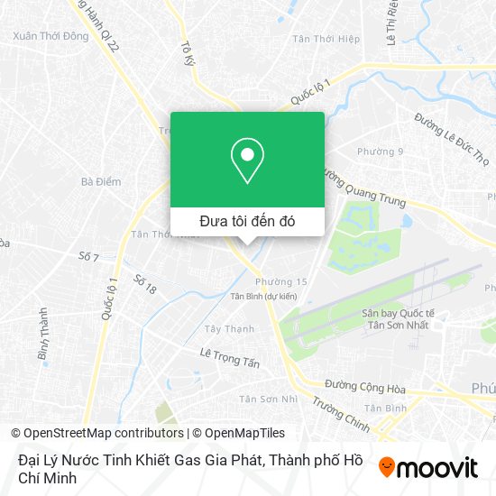 Bản đồ Đại Lý Nước Tinh Khiết Gas Gia Phát