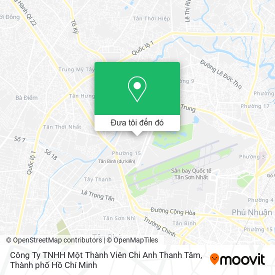 Bản đồ Công Ty TNHH Một Thành Viên Chi Anh Thanh Tâm