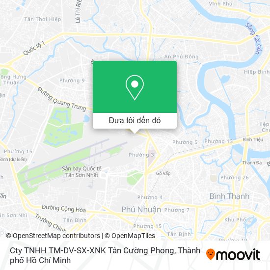 Bản đồ Cty TNHH TM-DV-SX-XNK Tân Cường Phong