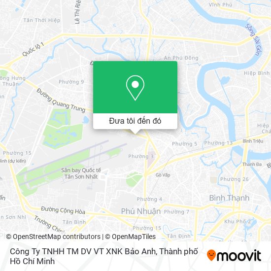 Bản đồ Công Ty TNHH TM DV VT XNK Bảo Anh