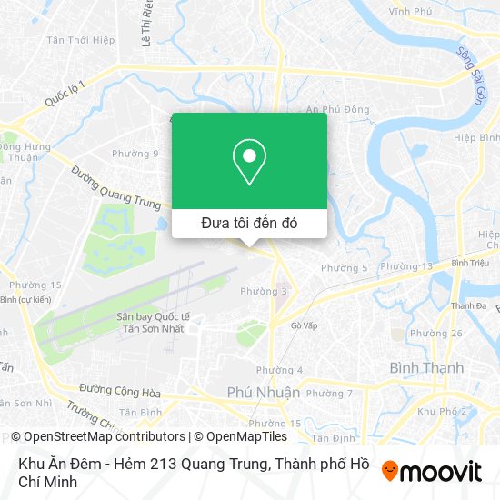 Bản đồ Khu Ăn Đêm - Hẻm 213 Quang Trung