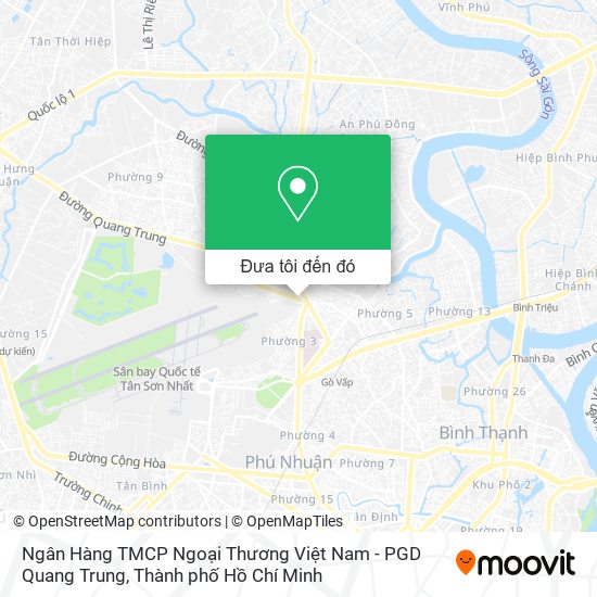 Bản đồ Ngân Hàng TMCP Ngoại Thương Việt Nam - PGD Quang Trung