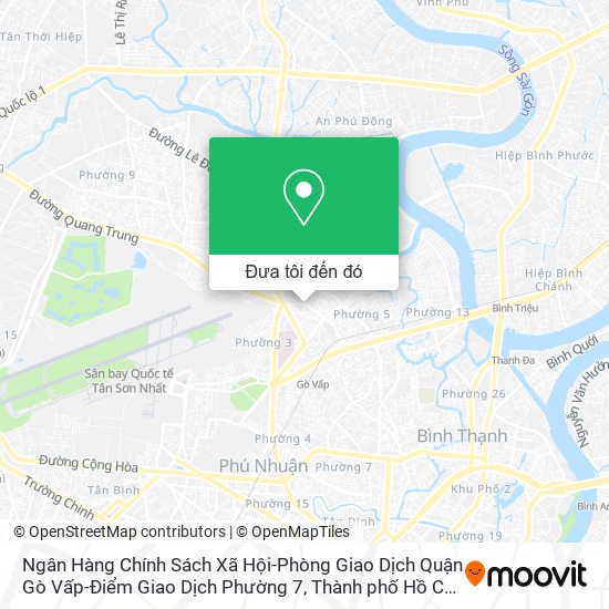 Bản đồ Ngân Hàng Chính Sách Xã Hội-Phòng Giao Dịch Quận Gò Vấp-Điểm Giao Dịch Phường 7