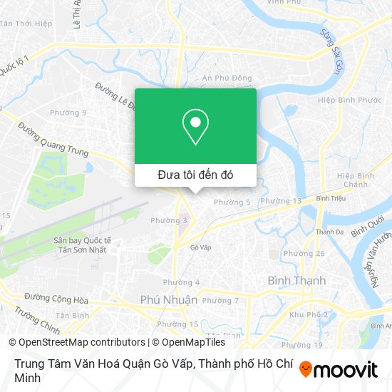 Bản đồ Trung Tâm Văn Hoá Quận Gò Vấp