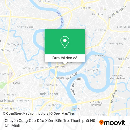 Bản đồ Chuyên Cung Cấp Dừa Xiêm Bến Tre