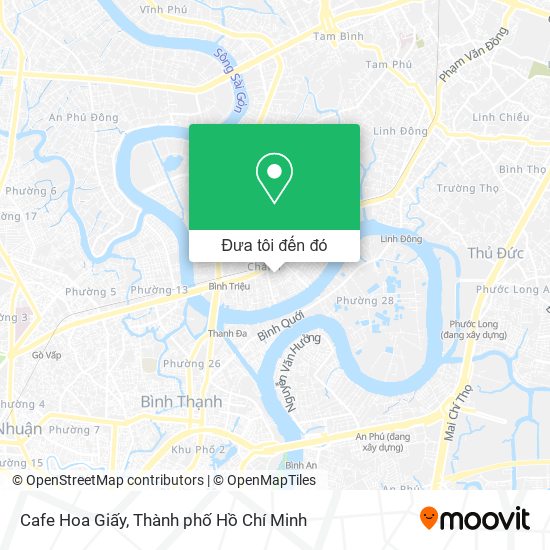 Bản đồ Cafe Hoa Giấy