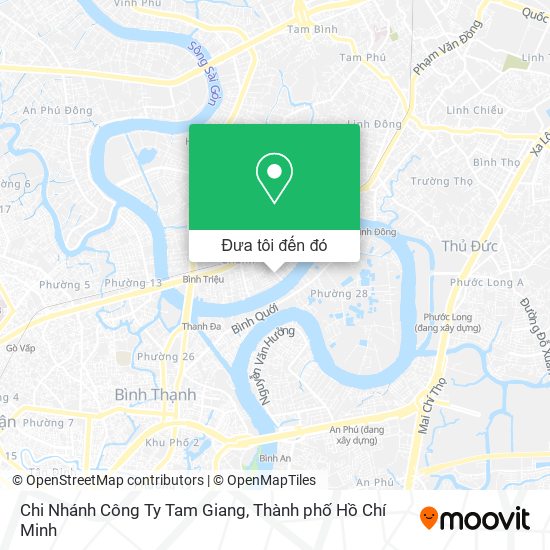 Bản đồ Chi Nhánh Công Ty Tam Giang