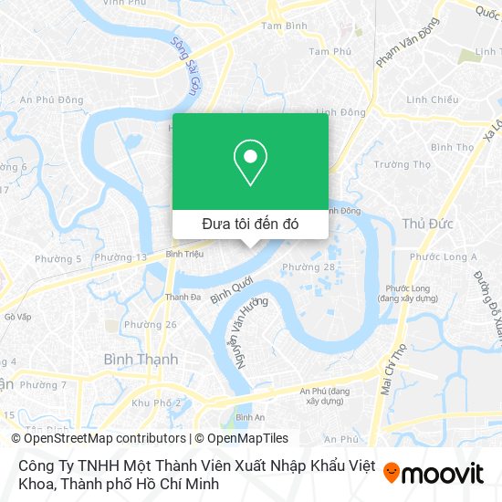 Bản đồ Công Ty TNHH Một Thành Viên Xuất Nhập Khẩu Việt Khoa