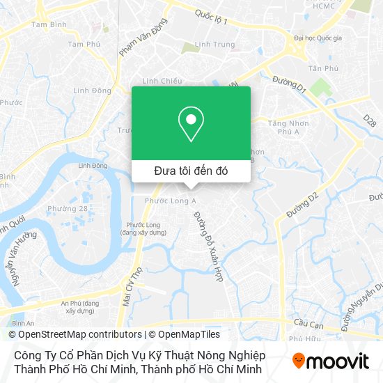 Bản đồ Công Ty Cổ Phần Dịch Vụ Kỹ Thuật Nông Nghiệp Thành Phố Hồ Chí Minh