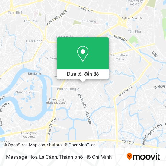 Bản đồ Massage Hoa Lá Cành