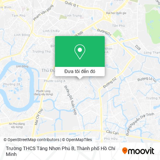 Bản đồ Trường THCS Tăng Nhơn Phú B