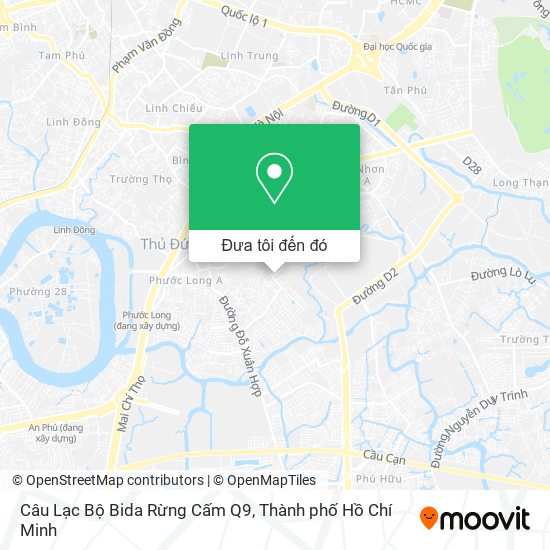 Bản đồ Câu Lạc Bộ Bida Rừng Cấm Q9