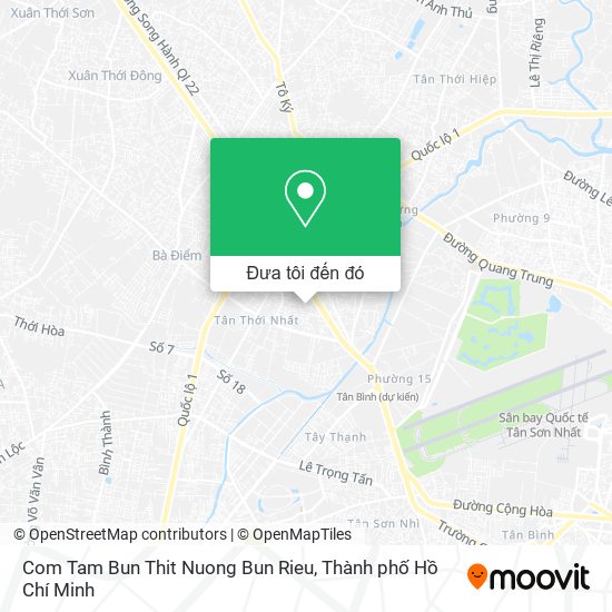 Bản đồ Com Tam Bun Thit Nuong Bun Rieu