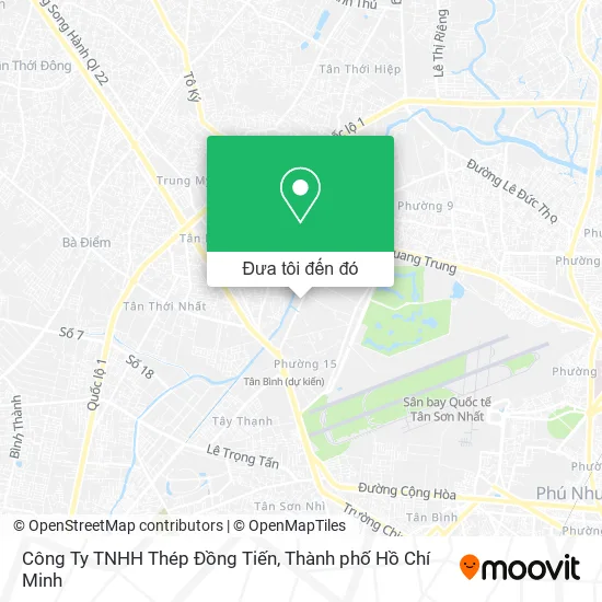 Bản đồ Công Ty TNHH Thép Đồng Tiến