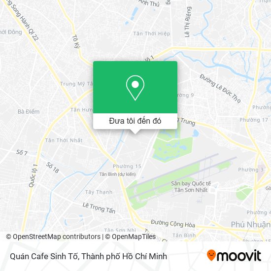 Bản đồ Quán Cafe Sinh Tố