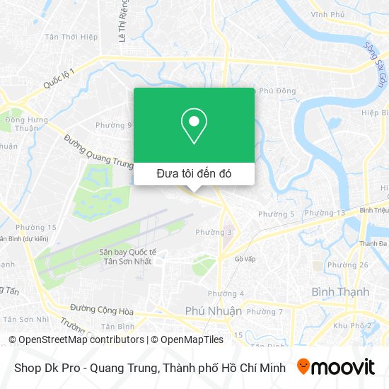 Bản đồ Shop Dk Pro - Quang Trung
