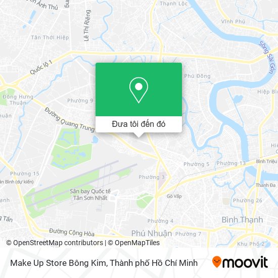 Bản đồ Make Up Store Bông Kim