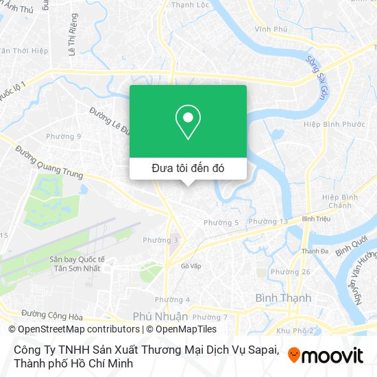 Bản đồ Công Ty TNHH Sản Xuất Thương Mại Dịch Vụ Sapai