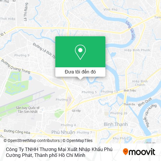 Bản đồ Công Ty TNHH Thương Mại Xuất Nhập Khẩu Phú Cường Phát