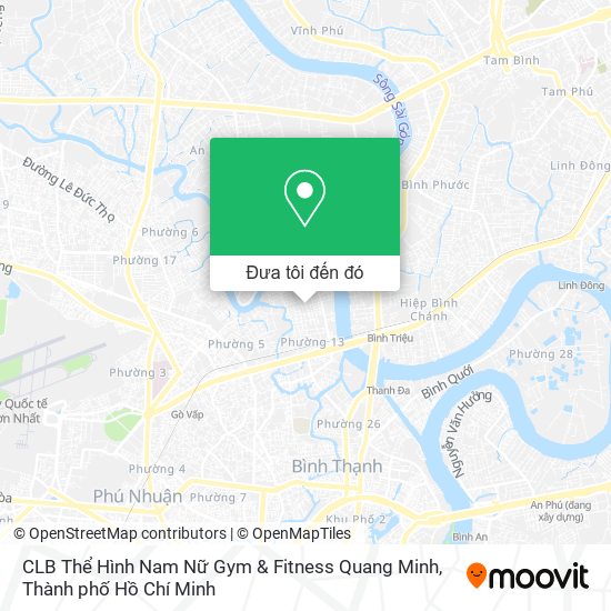 Bản đồ CLB Thể Hình Nam Nữ Gym & Fitness Quang Minh