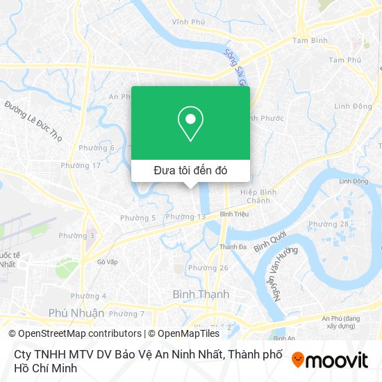 Bản đồ Cty TNHH MTV DV Bảo Vệ An Ninh Nhất