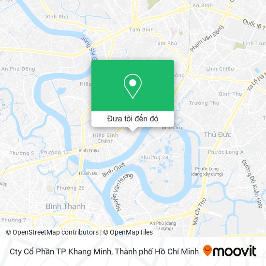 Bản đồ Cty Cổ Phần TP Khang Minh