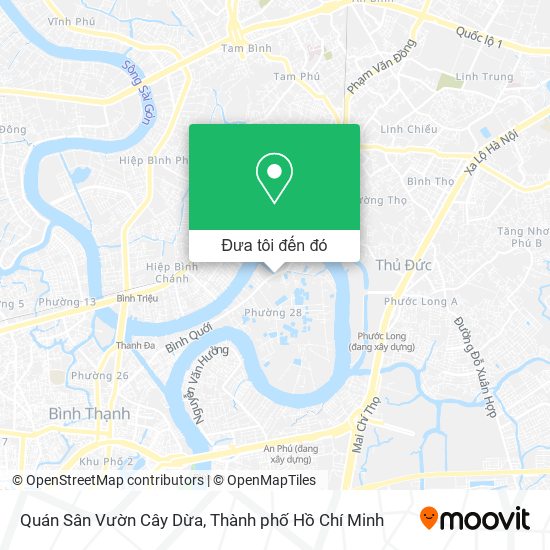 Bản đồ Quán Sân Vườn Cây Dừa
