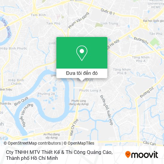 Bản đồ Cty TNHH MTV Thiết Kế & Thi Công Quảng Cáo