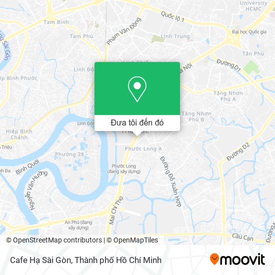 Bản đồ Cafe Hạ Sài Gòn