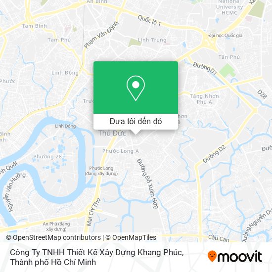 Bản đồ Công Ty TNHH Thiết Kế Xây Dựng Khang Phúc