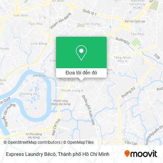 Bản đồ Express Laundry Bêcô