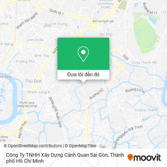 Bản đồ Công Ty TNHH Xây Dựng Cảnh Quan Sài Gòn