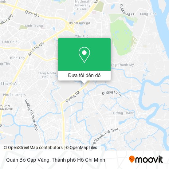 Bản đồ Quán Bò Cạp Vàng