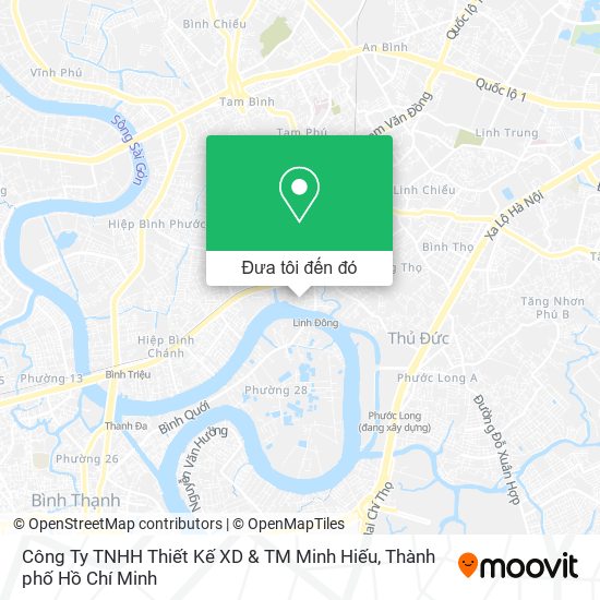 Bản đồ Công Ty TNHH Thiết Kế XD & TM Minh Hiếu
