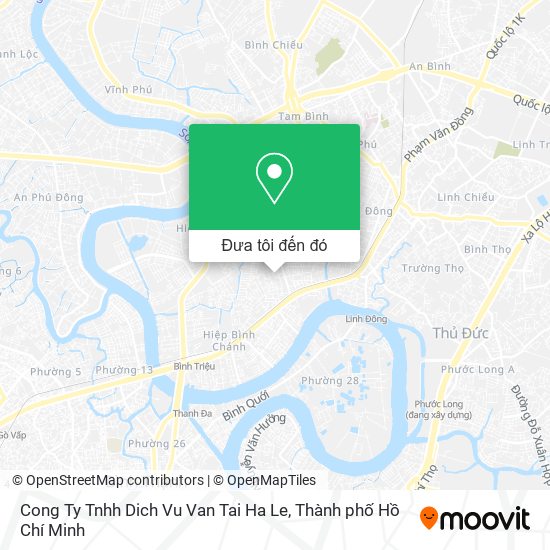 Bản đồ Cong Ty Tnhh Dich Vu Van Tai Ha Le