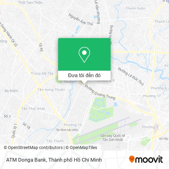 Bản đồ ATM Donga Bank