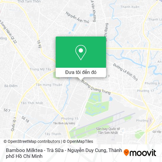 Bản đồ Bamboo Milktea - Trà Sữa - Nguyễn Duy Cung