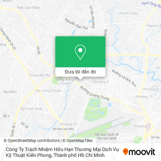 Bản đồ Công Ty Trách Nhiệm Hữu Hạn Thương Mại Dịch Vụ Kỹ Thuật Kiến Phong
