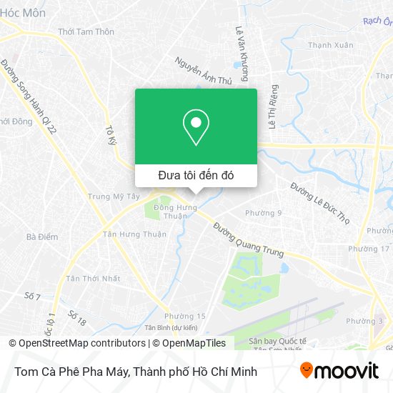 Bản đồ Tom Cà Phê Pha Máy
